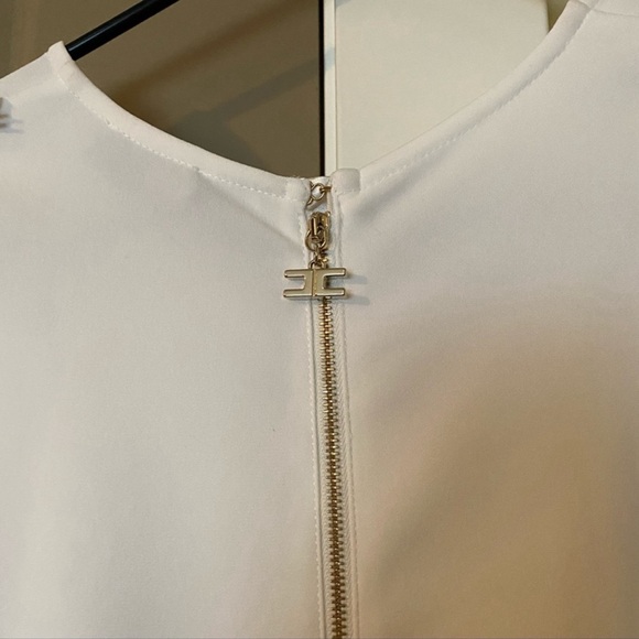 Elisabetta Franchi Pure Ivory Dress IT 42 - Picture 5 of 7